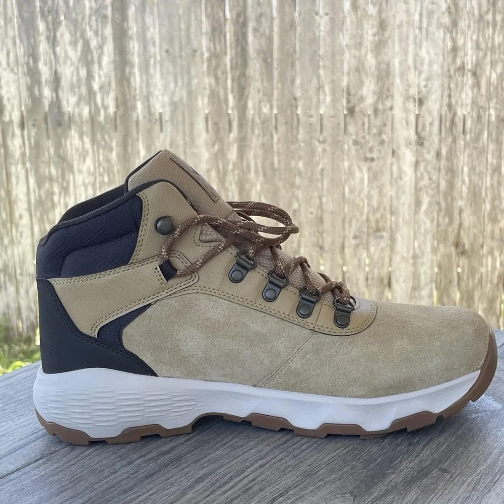 Columbia Newton Wander MID Hiking Boots Men 8.5 Brown Suede Waterproof Trail NEW